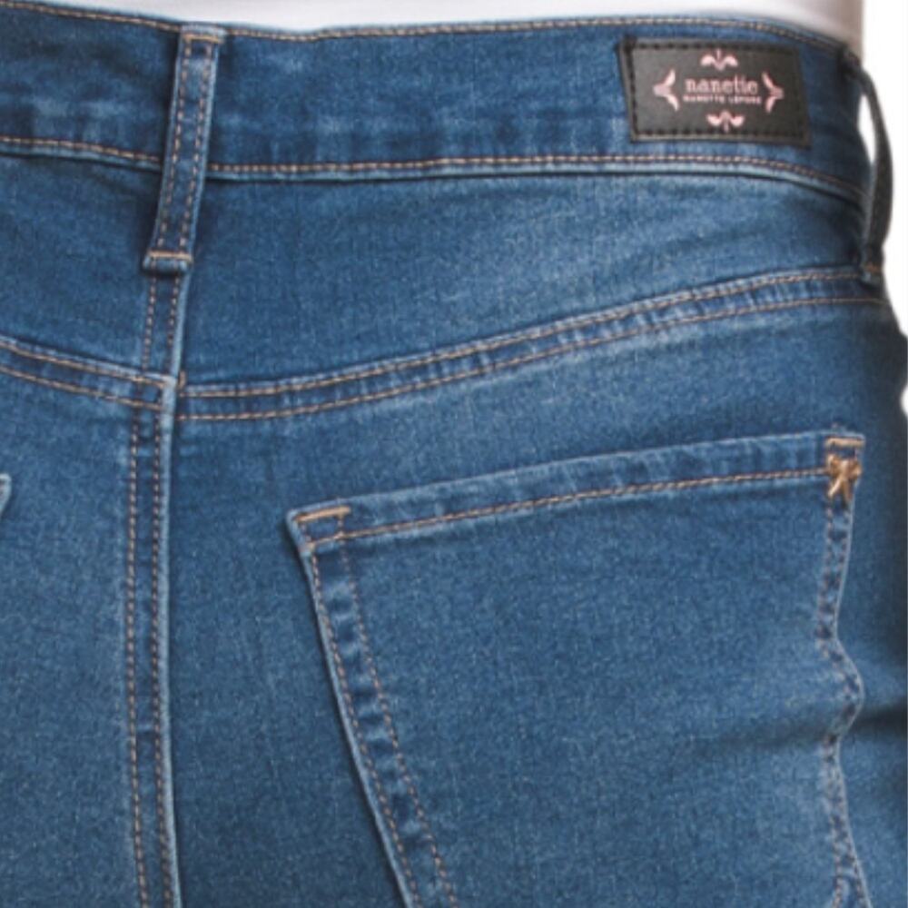 NWT Nanette Lepore Women's Belle High Rise Porkchop Front Pockets Bootcut Jeans - Picture 4 of 6